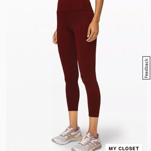 Lululemon Maroon Leggings